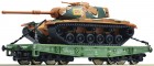67465 Roco Heavy Duty flat car of USTC  loaded with Tank
